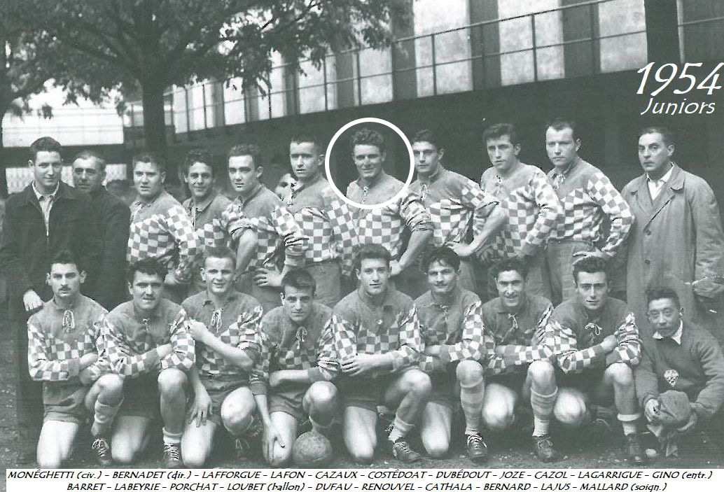 Jean Dub&eacute;dout en junior CAB